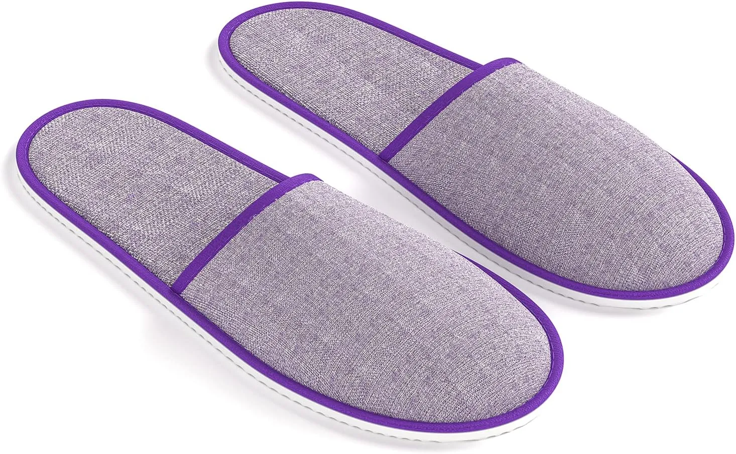 Maeline Spa Slippers, Non Slip Disposable Wholesale Bulk Hotel Slippers for Guests, Multi Color Reusable House Slippers, Indoor, Bathroom, Bedroom, Travel Slippers for Women, Men, Unisex