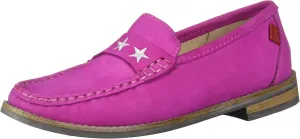 Marc Joseph New York Unisex-Child Leather Loafer with Gold Embroidered Star