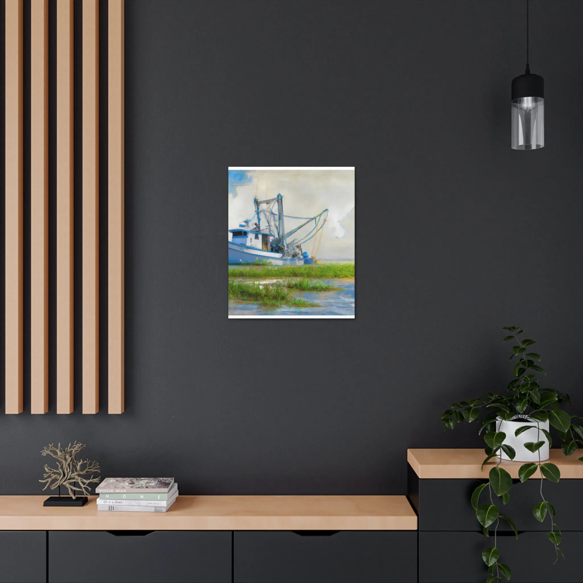 Marshy Seafarer Dream. - Canvas