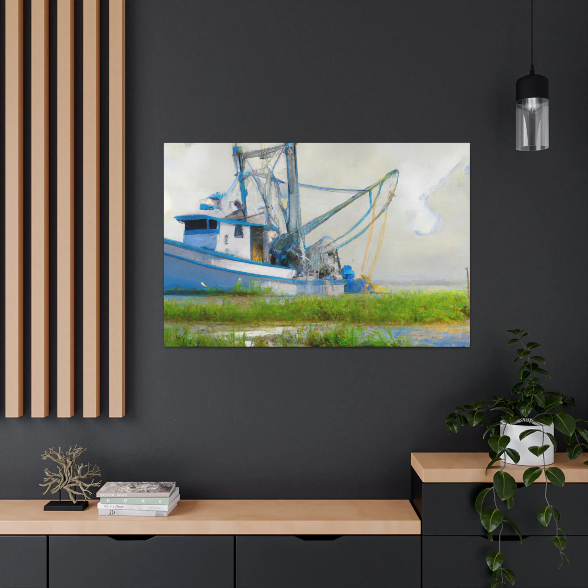 Marshy Seafarer Dream. - Canvas