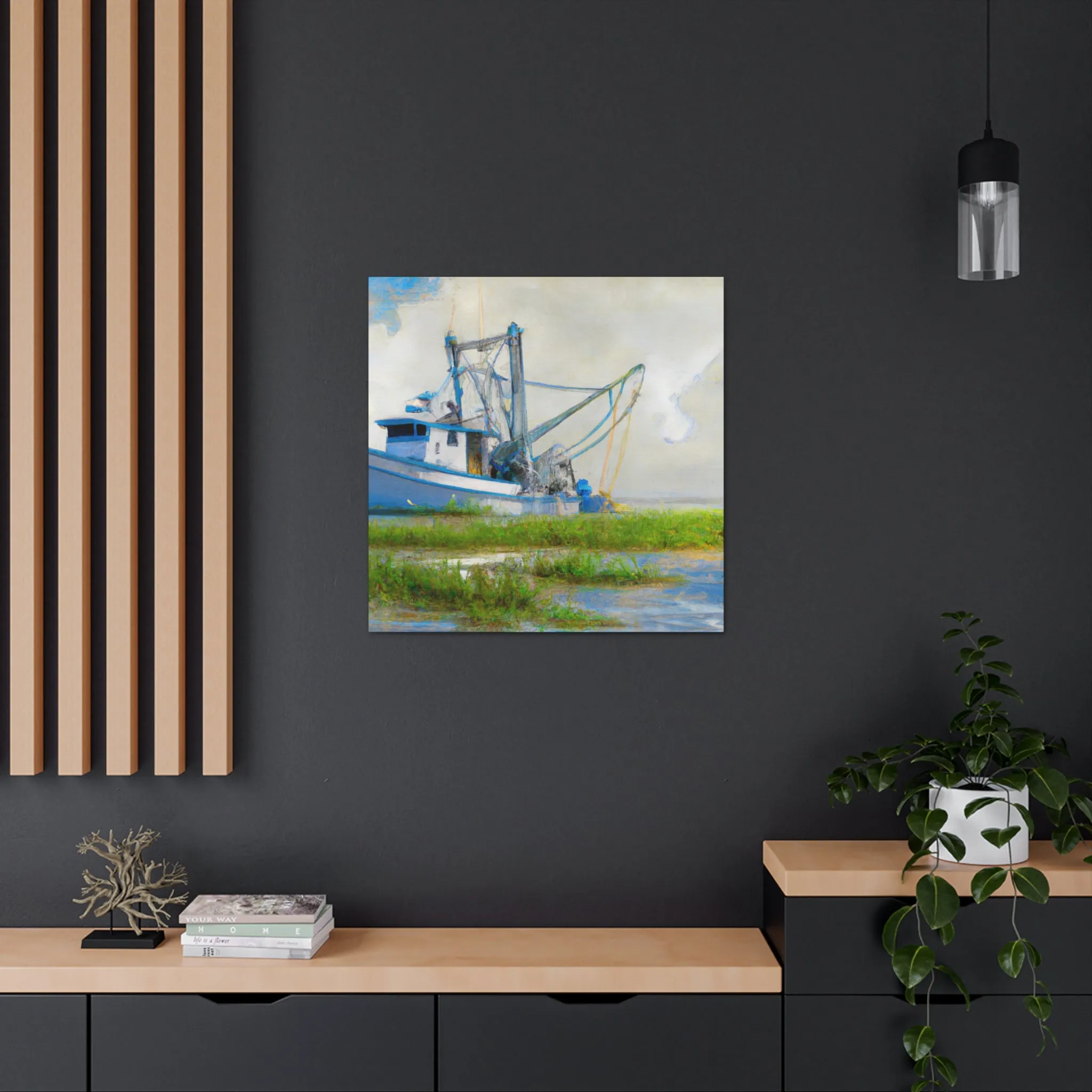 Marshy Seafarer Dream. - Canvas
