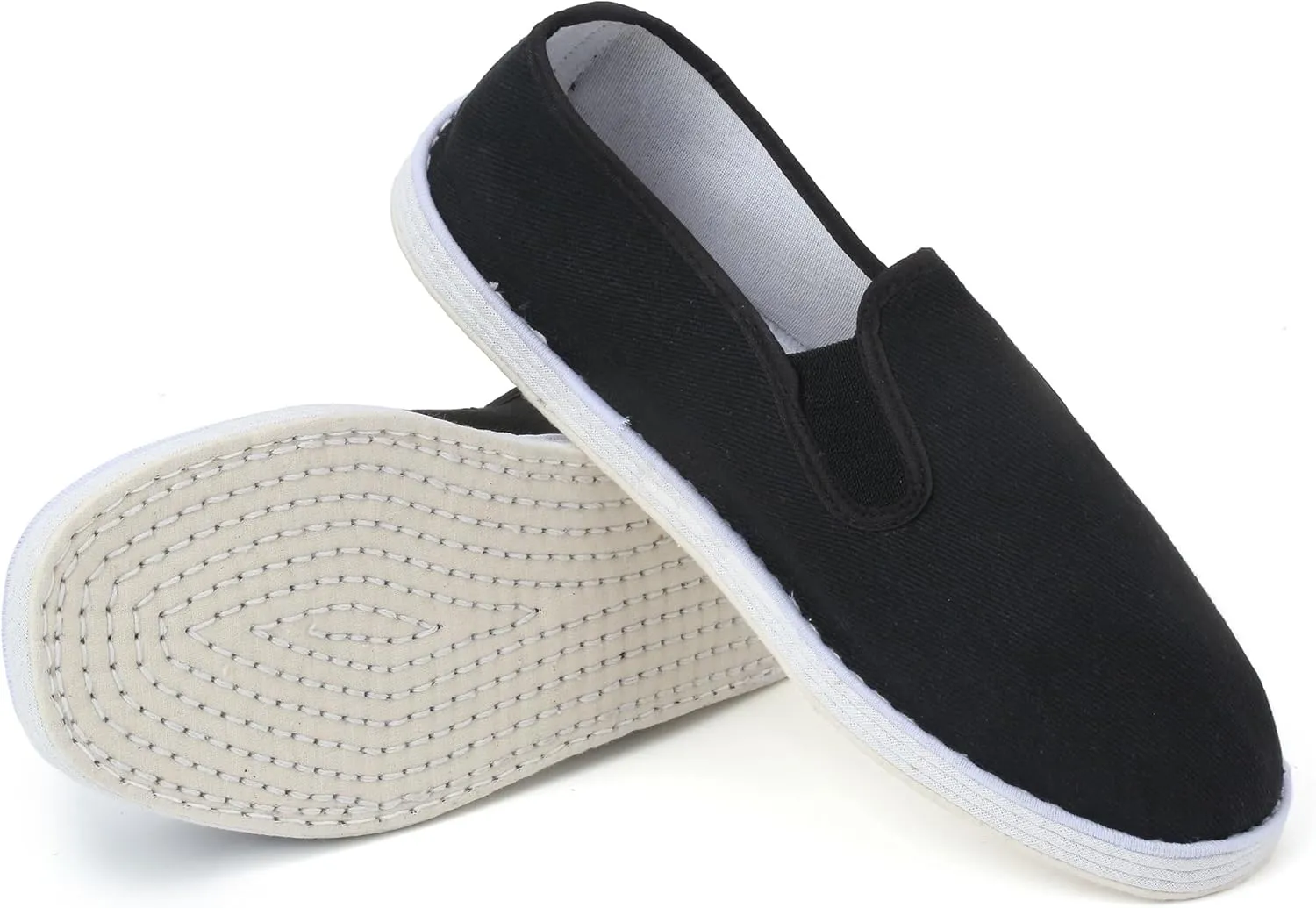 Martial Art Cloth Shoes Kung Fu Tai Chi Cotton Sole Canvas Shoes Black