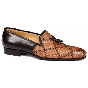 Mauri 4817 Cognac-Dark Brown Genuine Leather/Dark Brown Calf Loafer Shoe