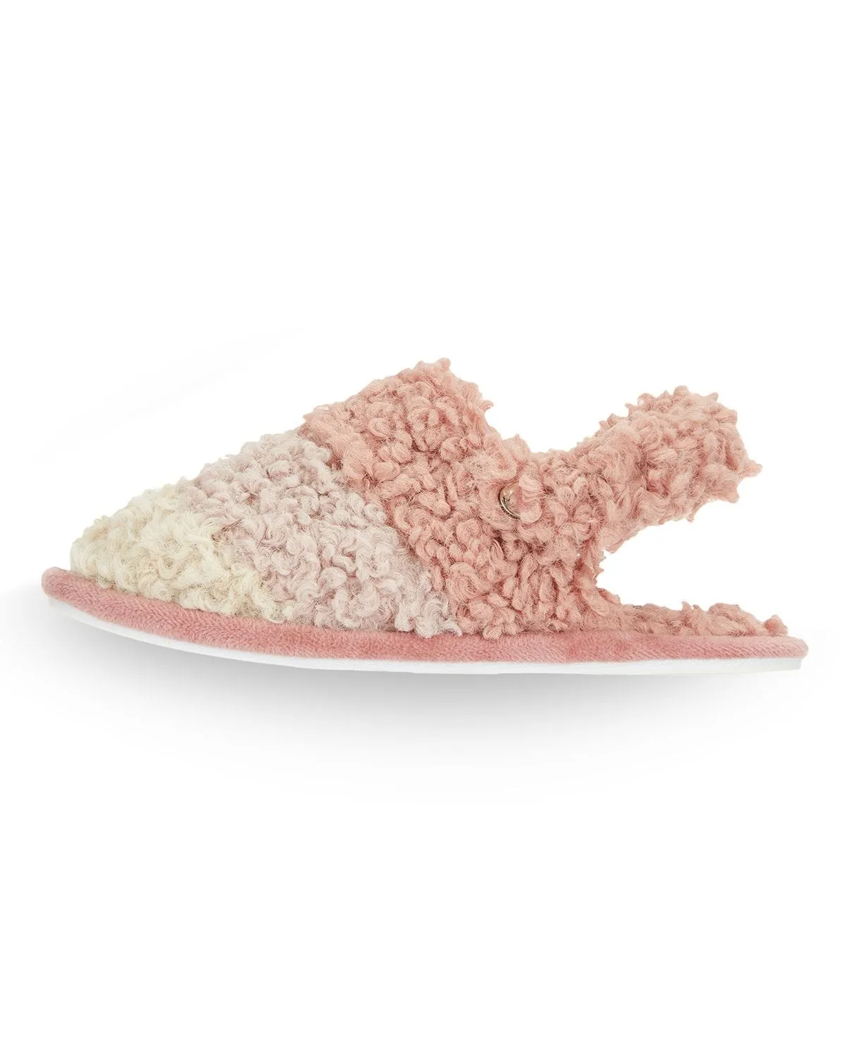 Memoi Kids Shaggy Fur Plush Close Toed Slippers - Mks-0003