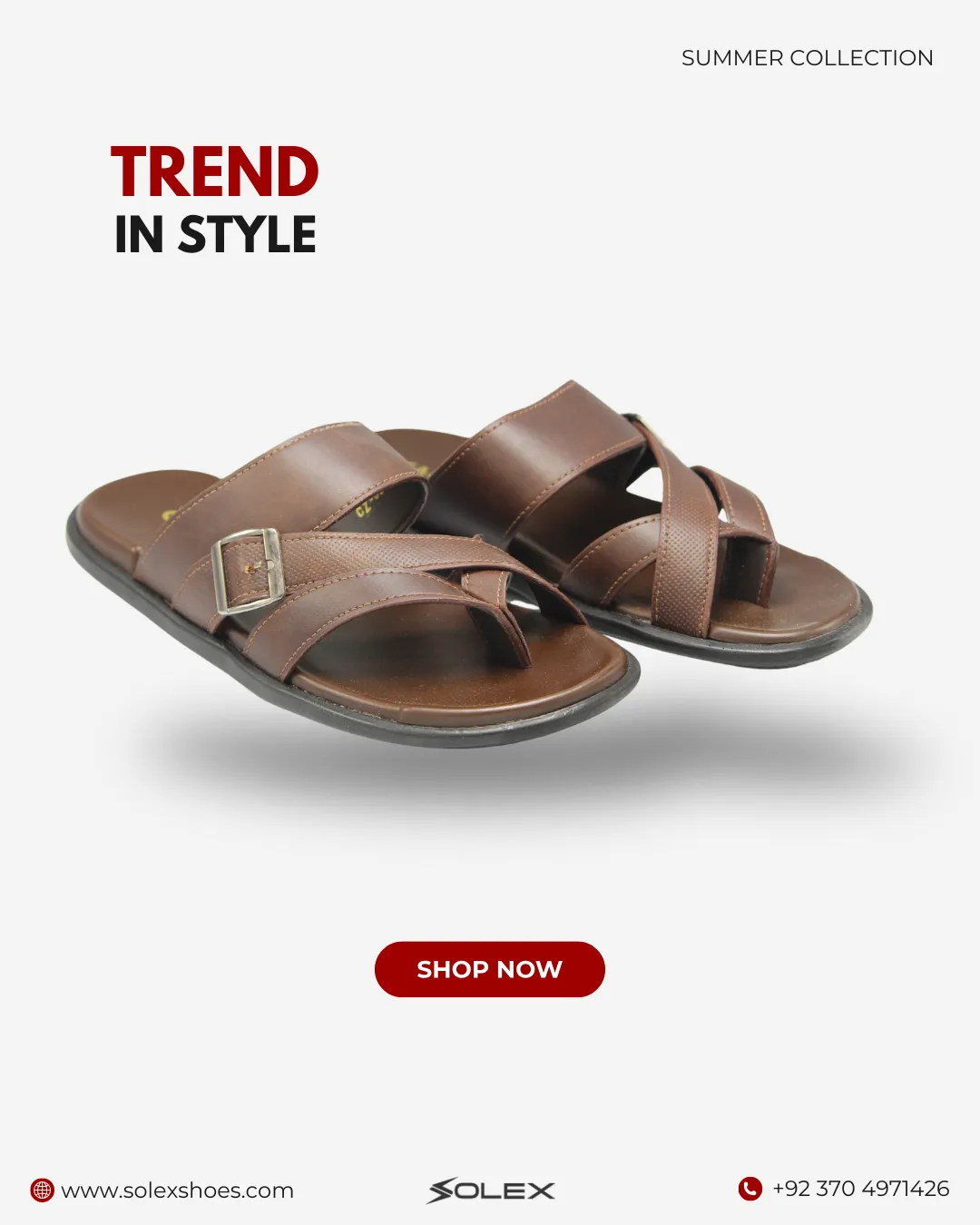 Men Leather Slipper (Medicated)