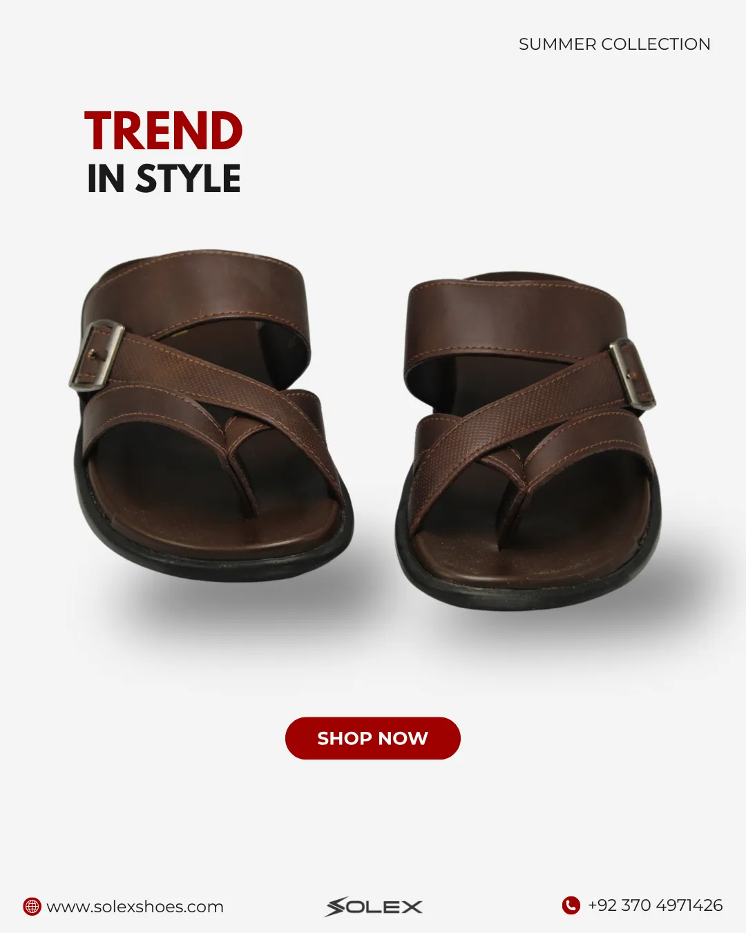 Men Leather Slipper (Medicated)