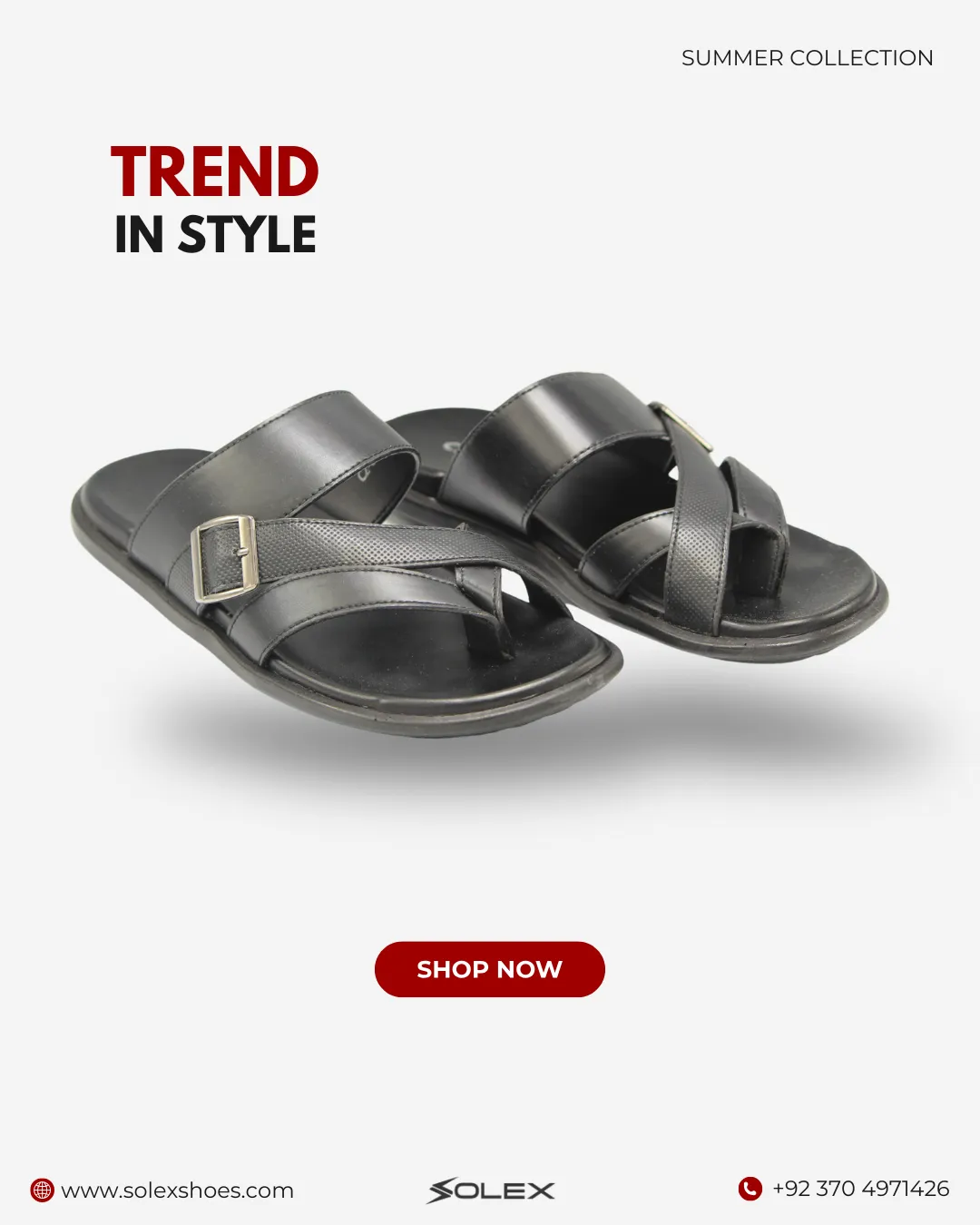 Men Leather Slipper (Medicated)