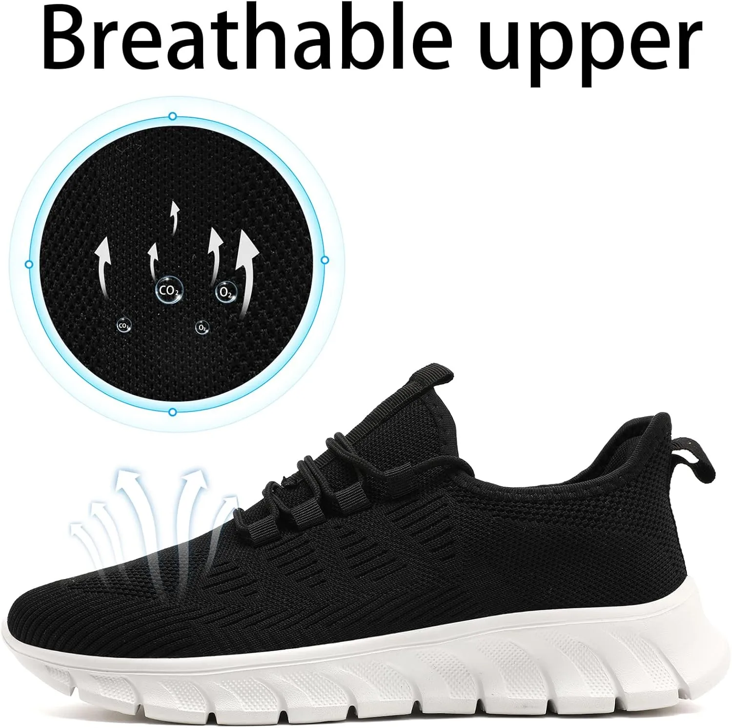 Men Running Shoes Tennis Walking Gym Slip On Athletic Fashion Sneakers Lightweight Breathable Sport Shoe
