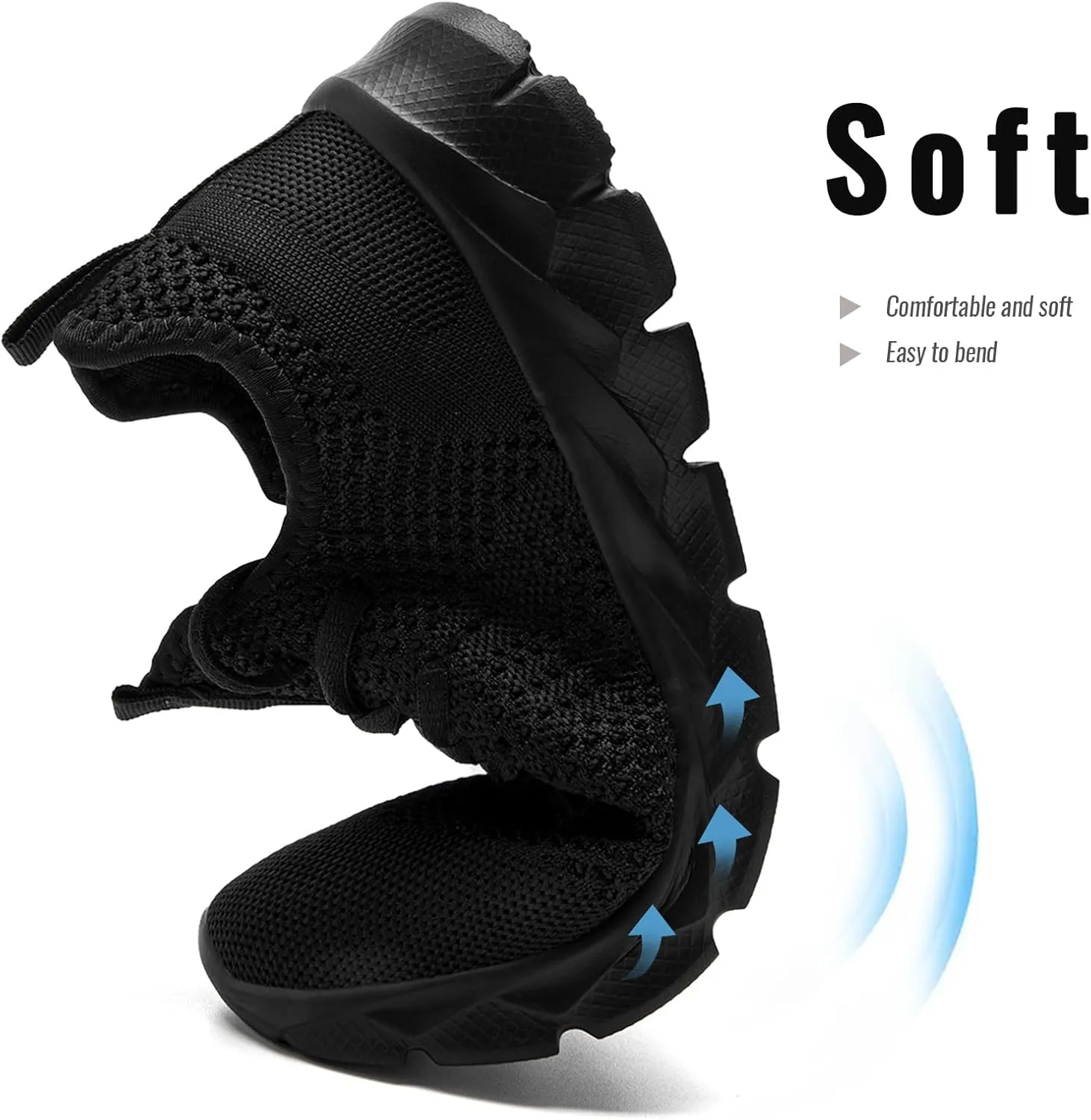 Men Running Shoes Tennis Walking Gym Slip On Athletic Fashion Sneakers Lightweight Breathable Sport Shoe