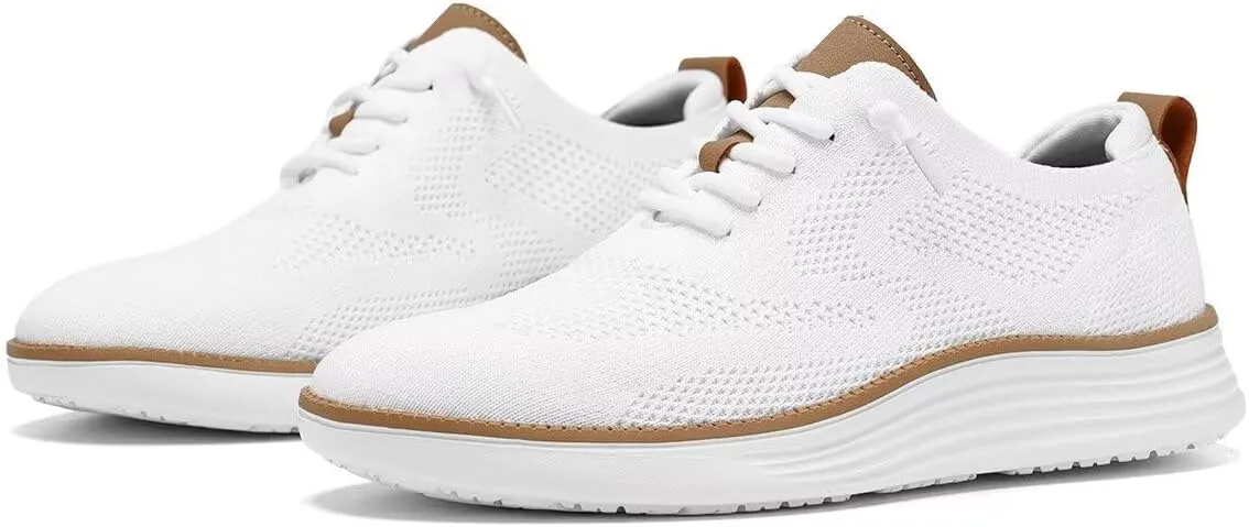 Men's Casual Dress Sneakers Oxfords Business Mesh Breathable Walking Shoes Tennis Comfortable