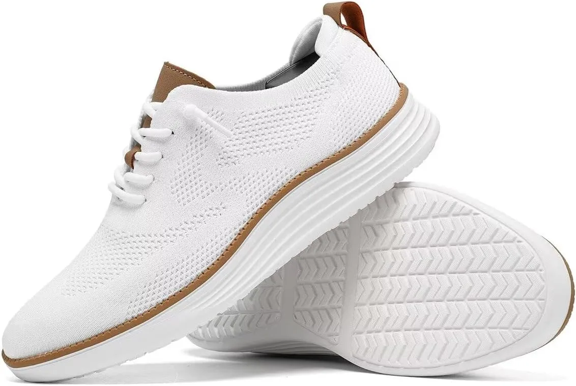 Men's Casual Dress Sneakers Oxfords Business Mesh Breathable Walking Shoes Tennis Comfortable