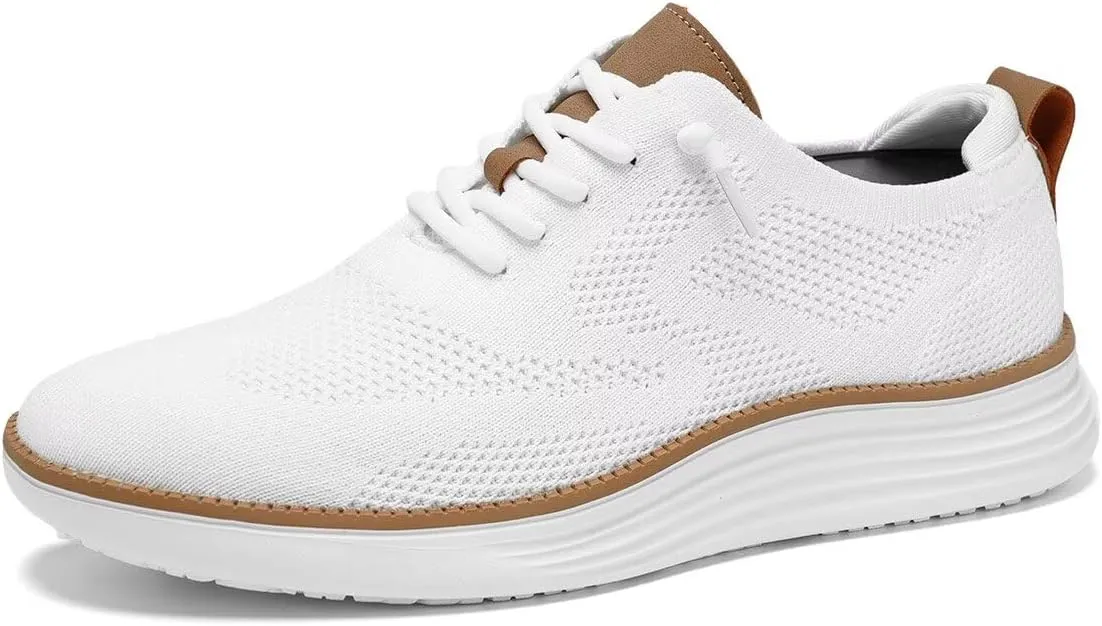 Men's Casual Dress Sneakers Oxfords Business Mesh Breathable Walking Shoes Tennis Comfortable