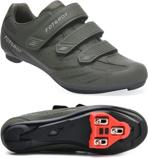 Mens Cycling Shoes Womens Peloton Shoes Compatible with SPD ARC Look Delta with Cleats, Unisex Spin Shoe Riding Indoor Road Bike Shoe