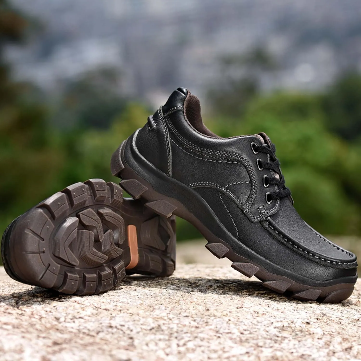 Men's non-slip climbing shoes comfortable waterproof hiking shoes outdoor cross-country camping travel shoes outdoor activities sports shoes