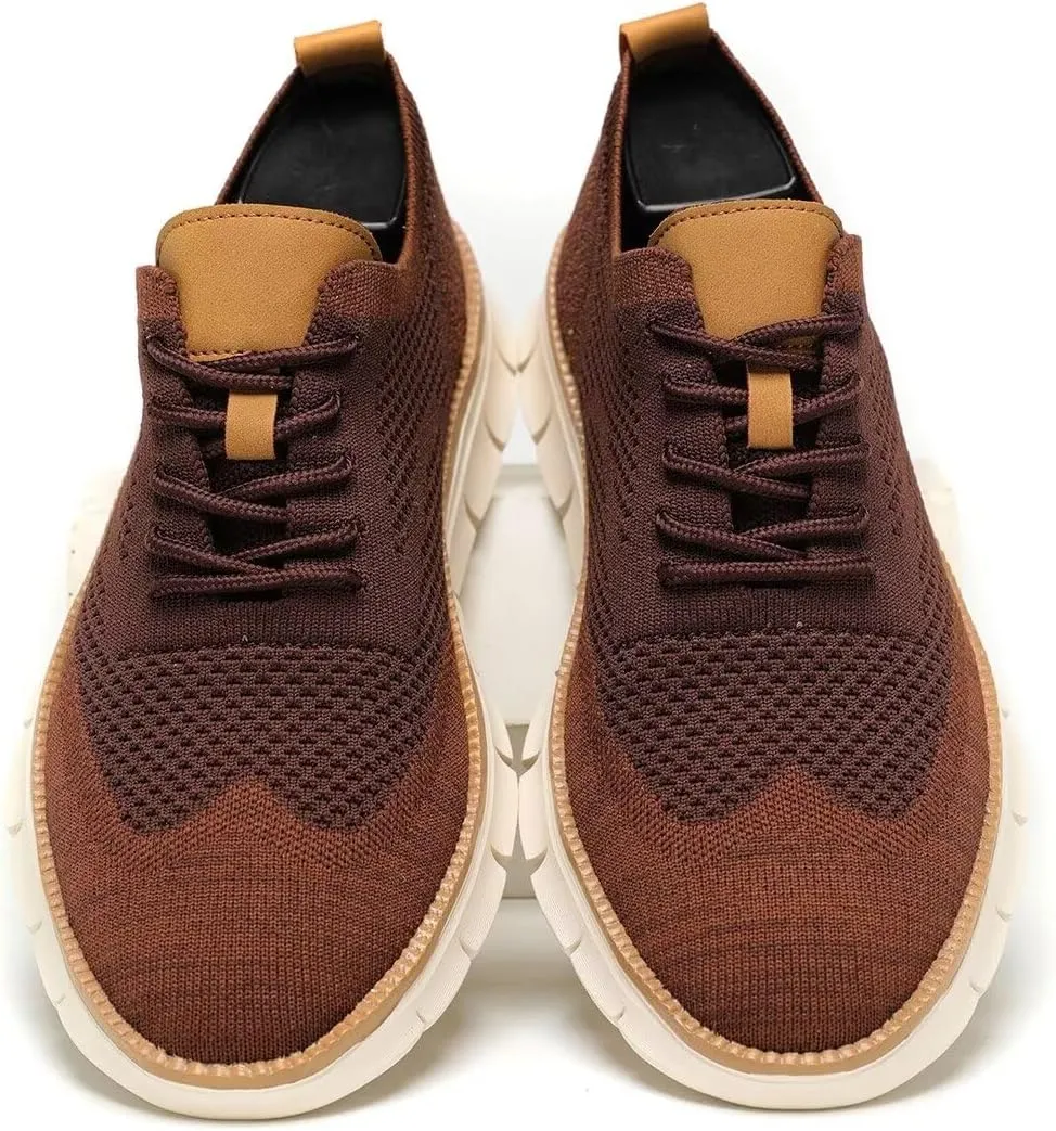 Men's Oxfords Lace-Up Lightweight Casual Walking Shoes Fashion Sneakers Shoes