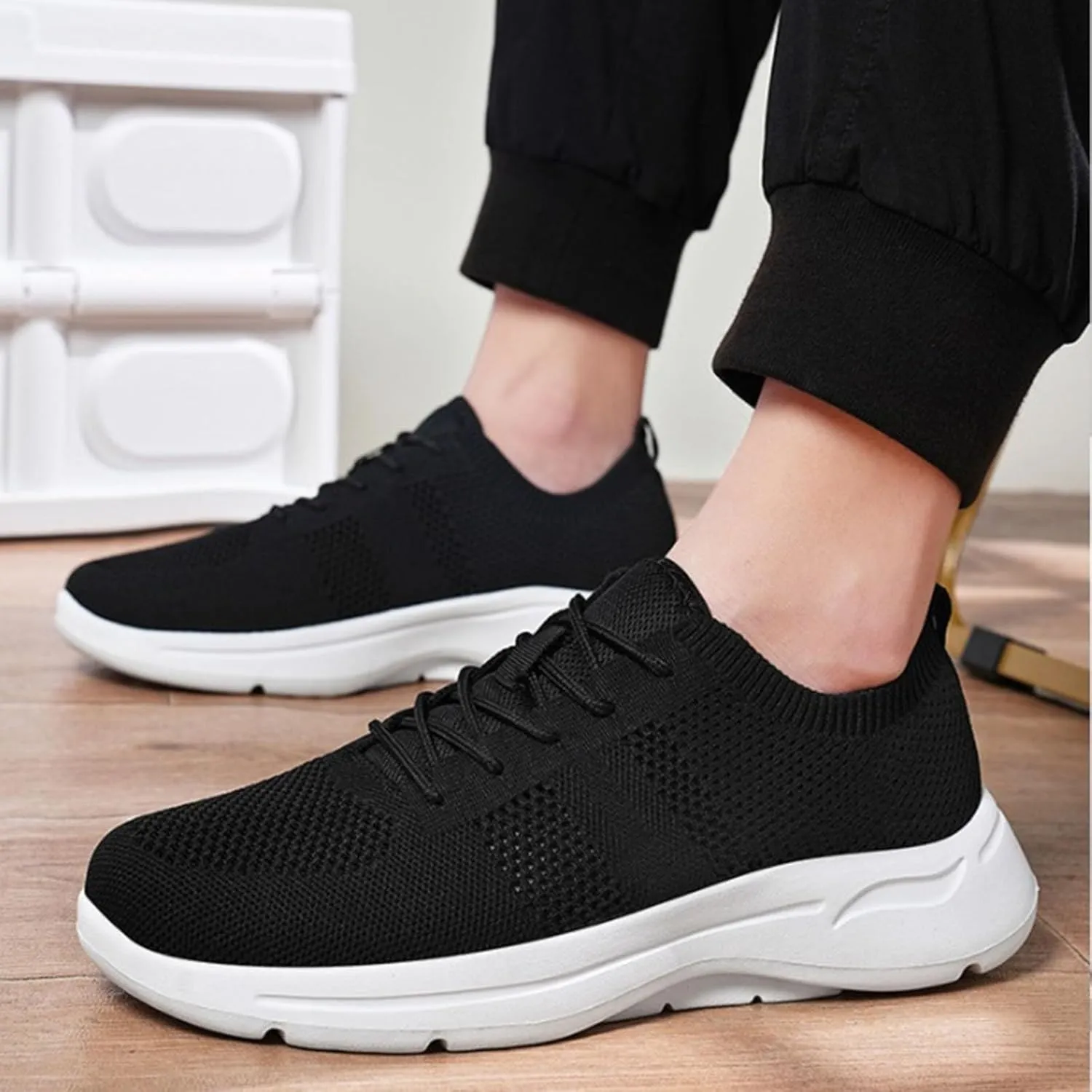 Mens Oxfords Lace-Up Lightweight Casual Walking Shoes Running Shoes for Women Wide White Casual Shoes Casual Sneakers Brown Tennis Shoe Loafers Dress Shoe