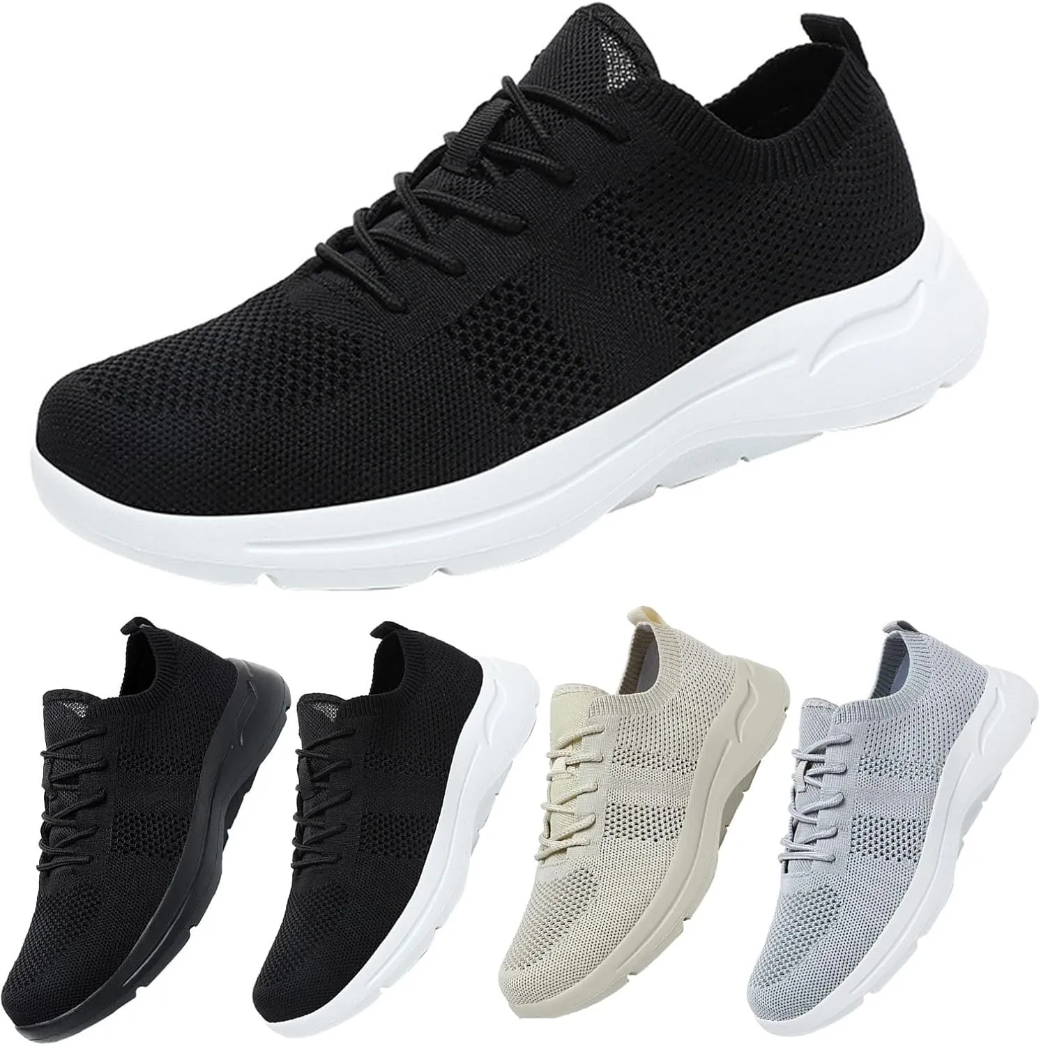 Mens Oxfords Lace-Up Lightweight Casual Walking Shoes Running Shoes for Women Wide White Casual Shoes Casual Sneakers Brown Tennis Shoe Loafers Dress Shoe