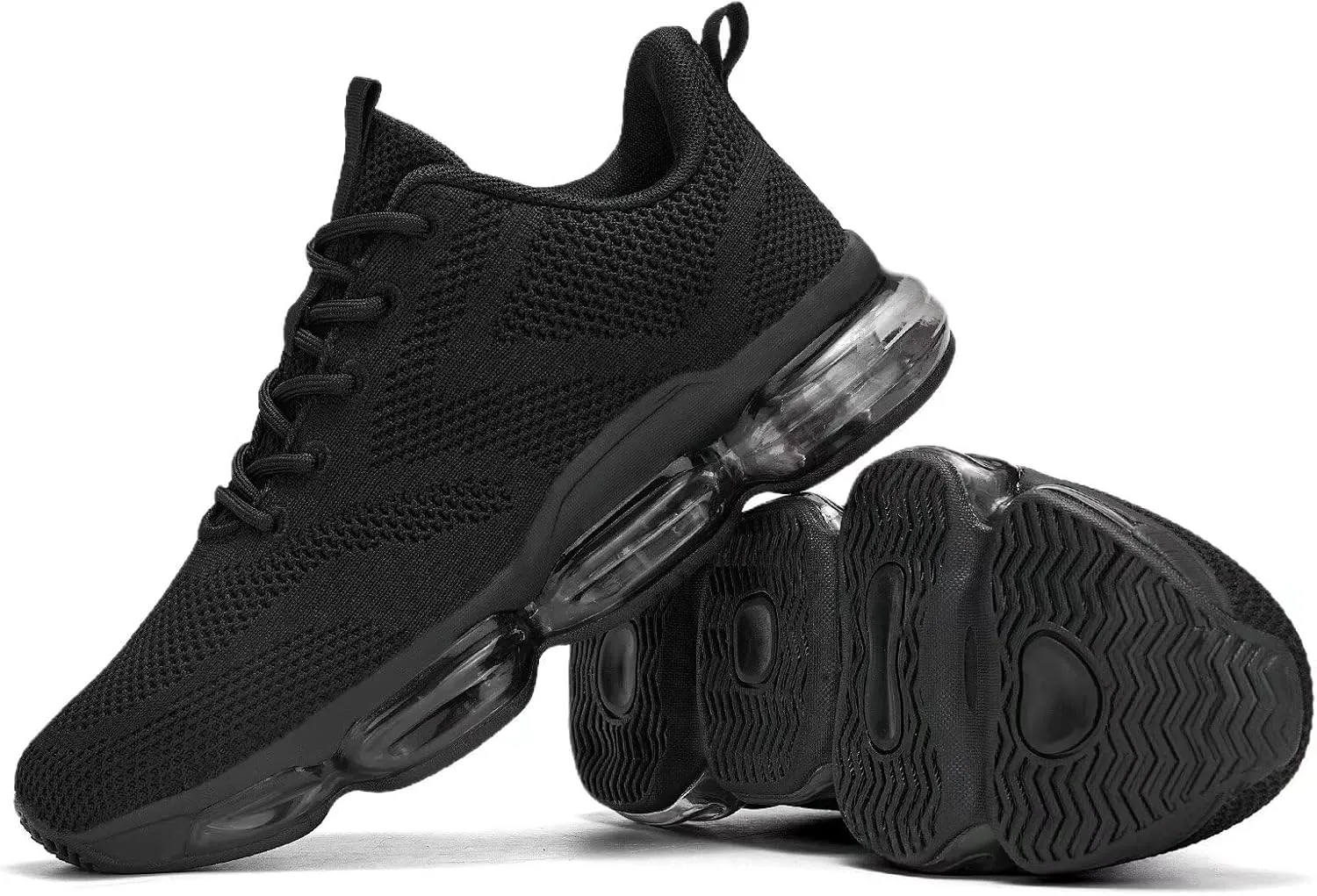 Mens Running Shoes Air Low Top Comfort Walking Lace Up Sneakers Breathable Fashion Tennis Sport Gym Fitness Cross Trainers