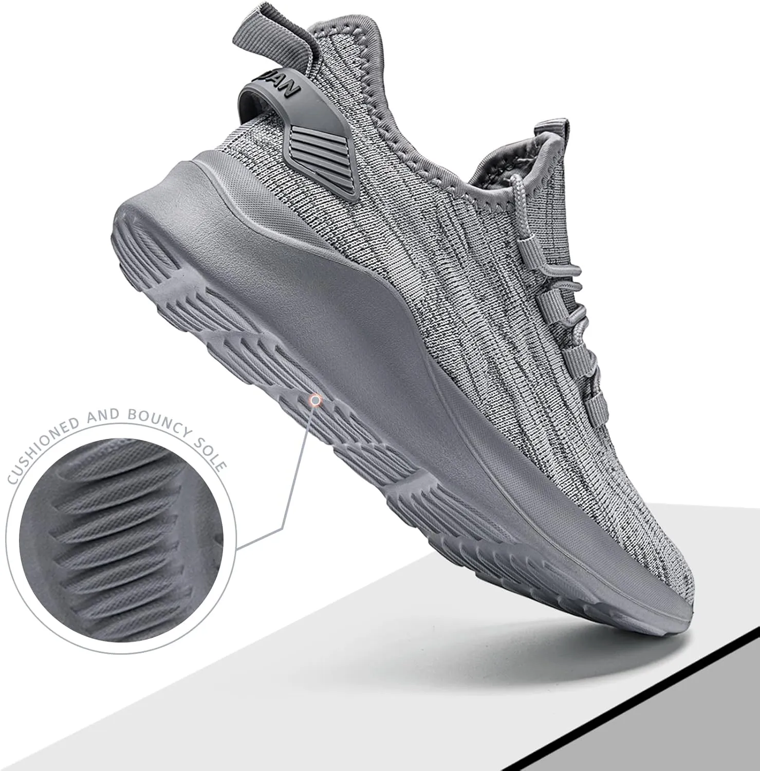 Mens Running Shoes Tennis Sneakers Walking Slip on Gym Workout Athletic Breathable Jogging Sport Casual Shoe