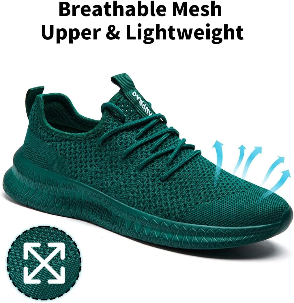 Men's Shoes Running Walking Sneakers Casual Tennis Slip on Shoes Lightweight Breathable Fashion Comfortable Workout Athletic for Shoes Gym Sports