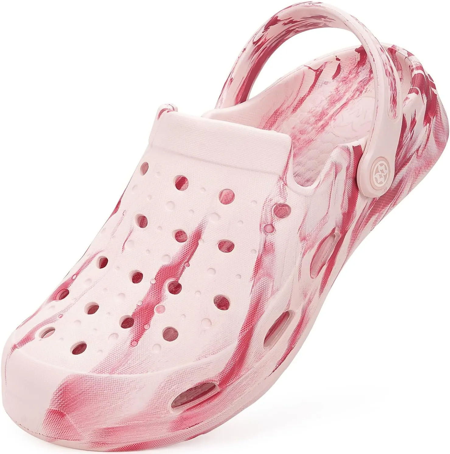 Mens Womens Garden Clogs Shoes with Arch Support Unisex Gardening Slip on Sandals Beach Slippers Shoes Tie-Dye Clog