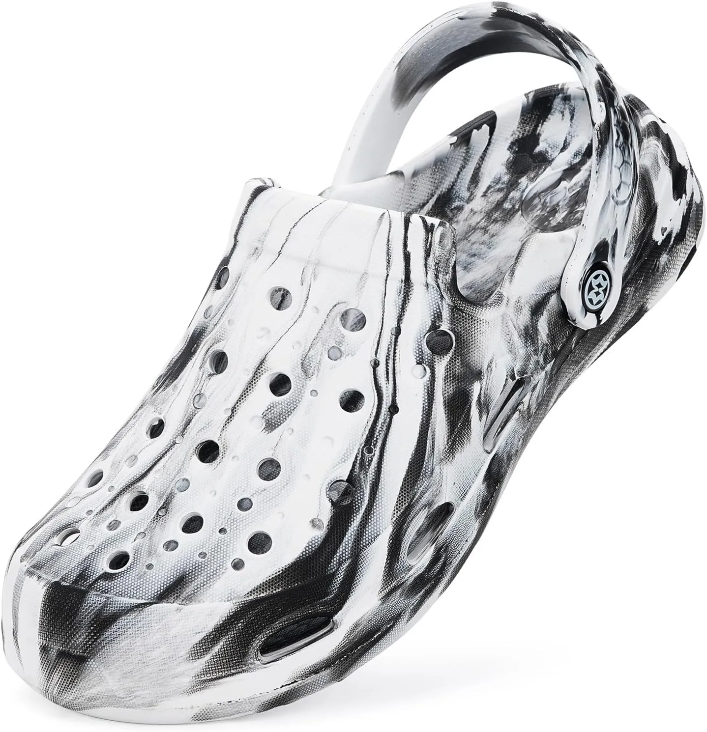 Mens Womens Garden Clogs Shoes with Arch Support Unisex Gardening Slip on Sandals Beach Slippers Tie-Dye Clog