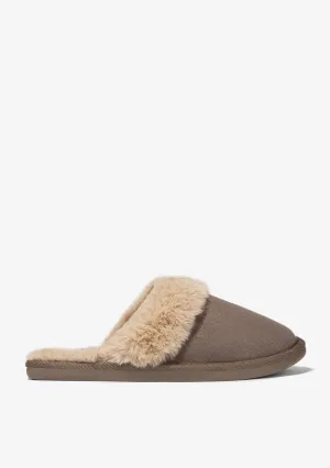 Metallic Taupe Home Slipper