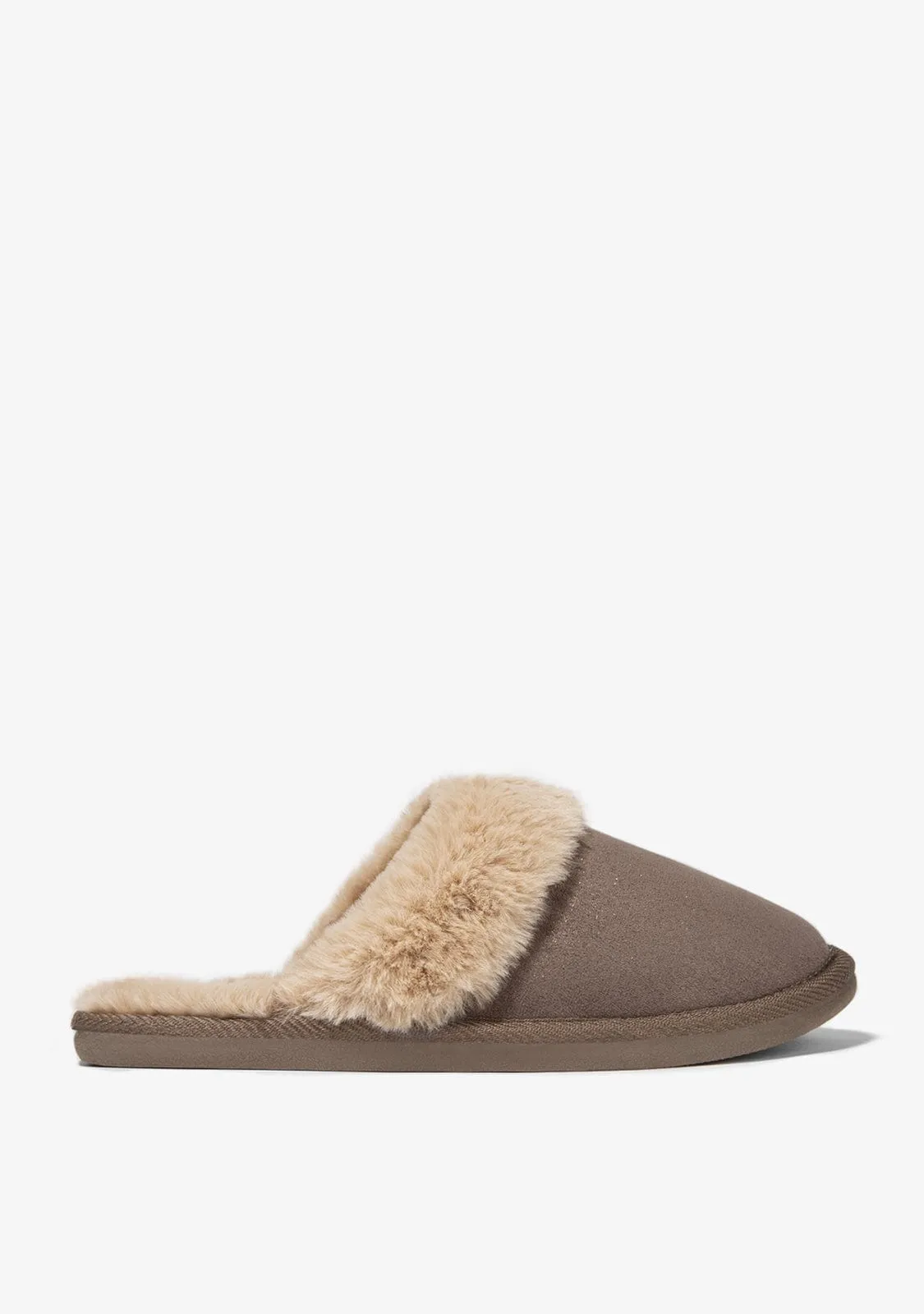 Metallic Taupe Home Slipper