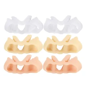 Mikinona E Straightener Corrector for Women 3 Pairs Silicone Toe Separators Overlapping Toe Relief Bunion Care Breathable Comfortable