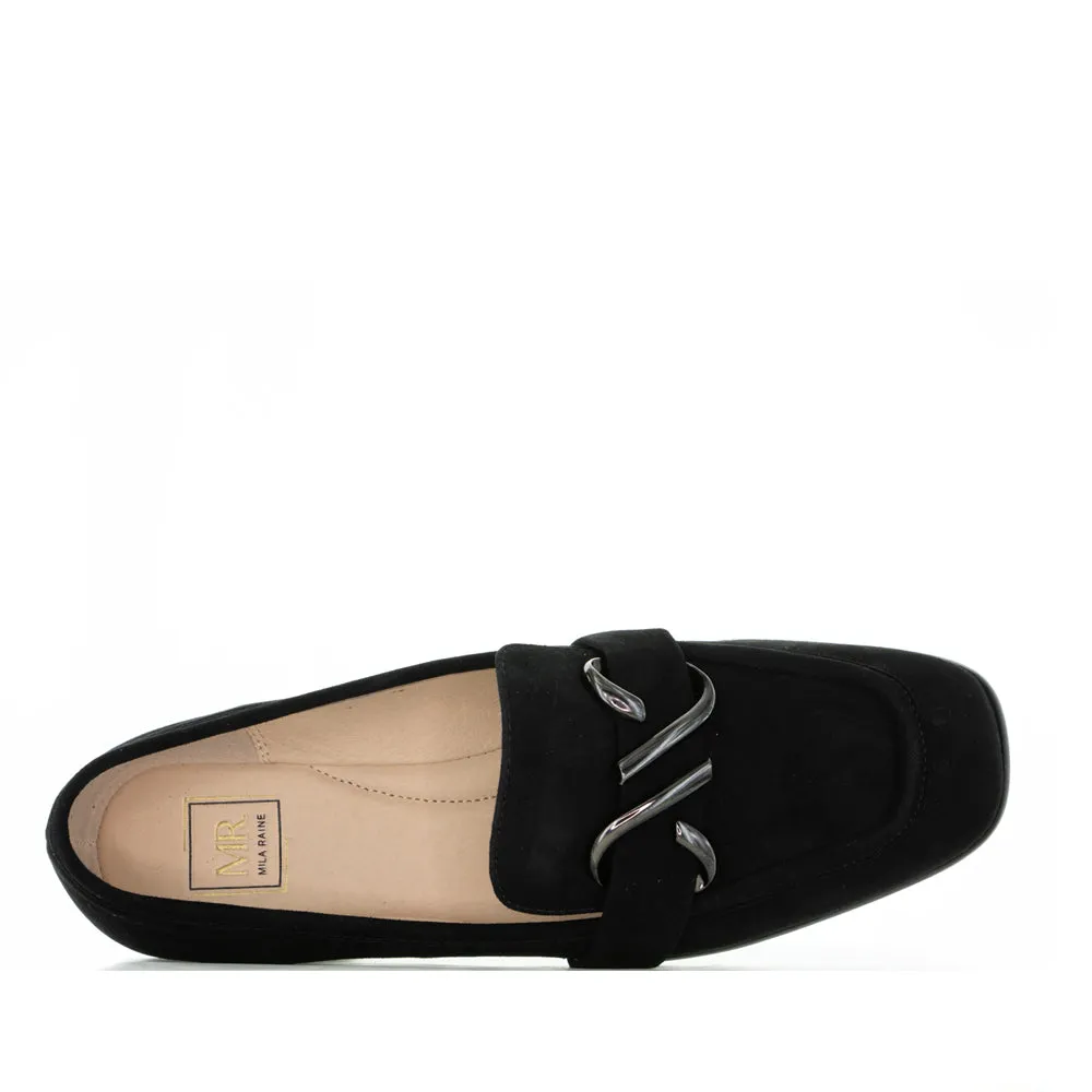 MILA RAINE MAJOR BLACK SUEDE