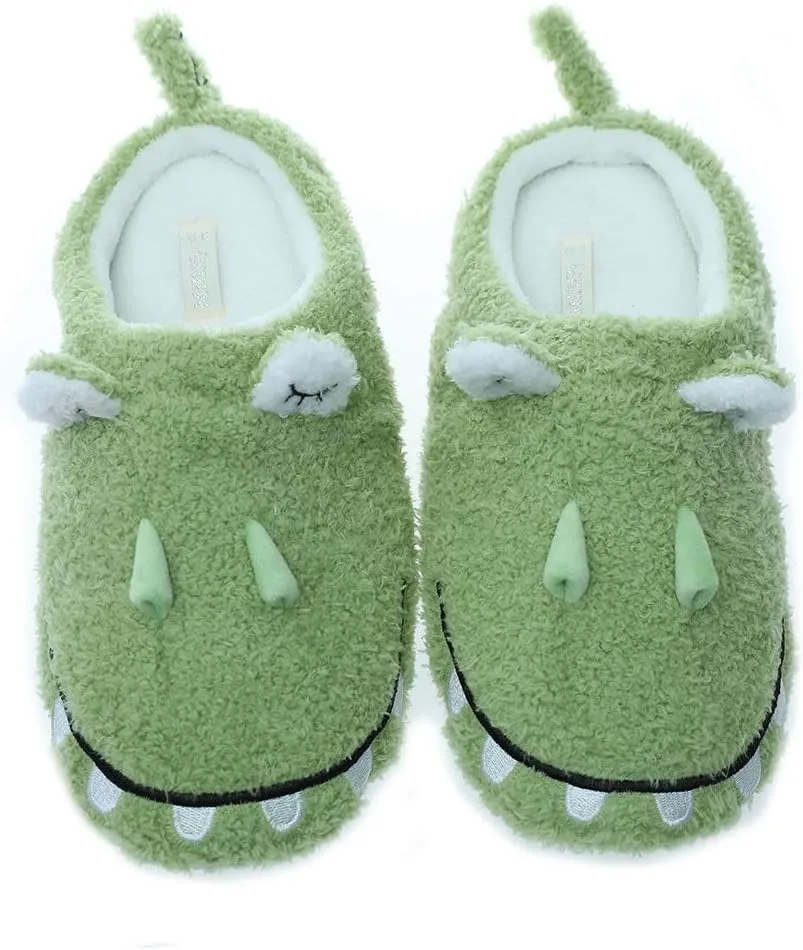 Millffy Cute Soft Comfy Plush Seal Slippers sea Lion Animal Shark Whale Slipper Indoor Crocodile Home Bedroom Shoes for Adult