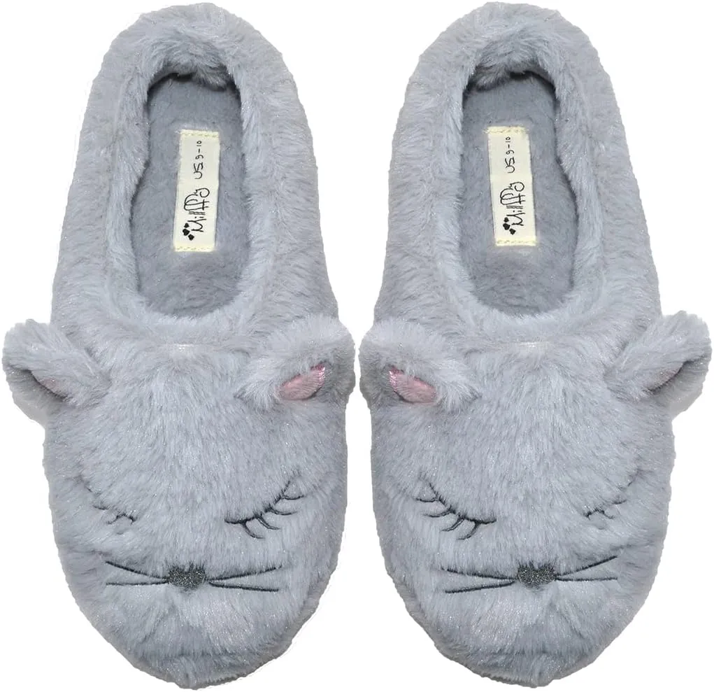Millffy Warm Animal Soft Cozy Plush Slippers Womens House Slipper Bedroom cat Girl Fuzzy Slippers