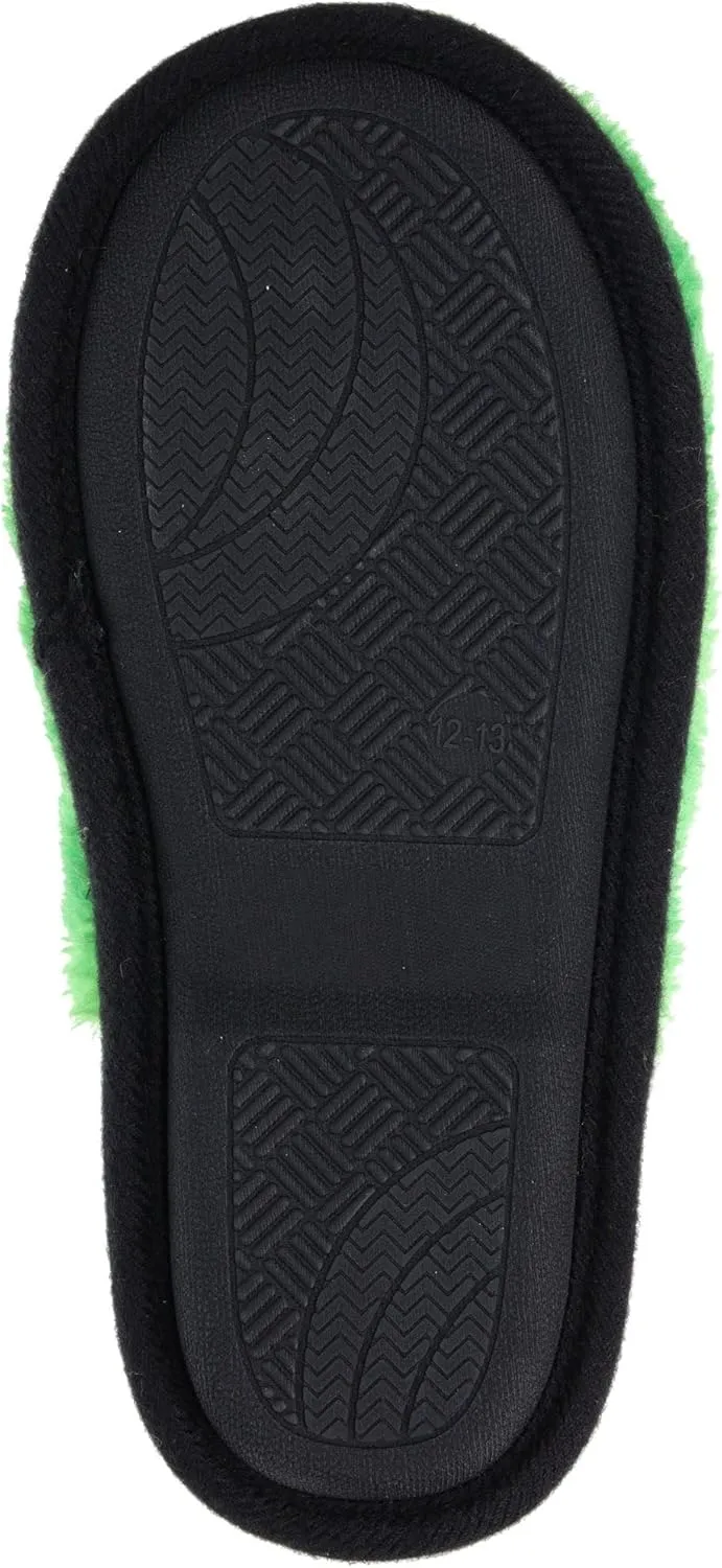 Minecraft Men's/Women's Unisex Slipper Novelty Plush Scuff Creeper Green Men's Women's 11-12 9-10