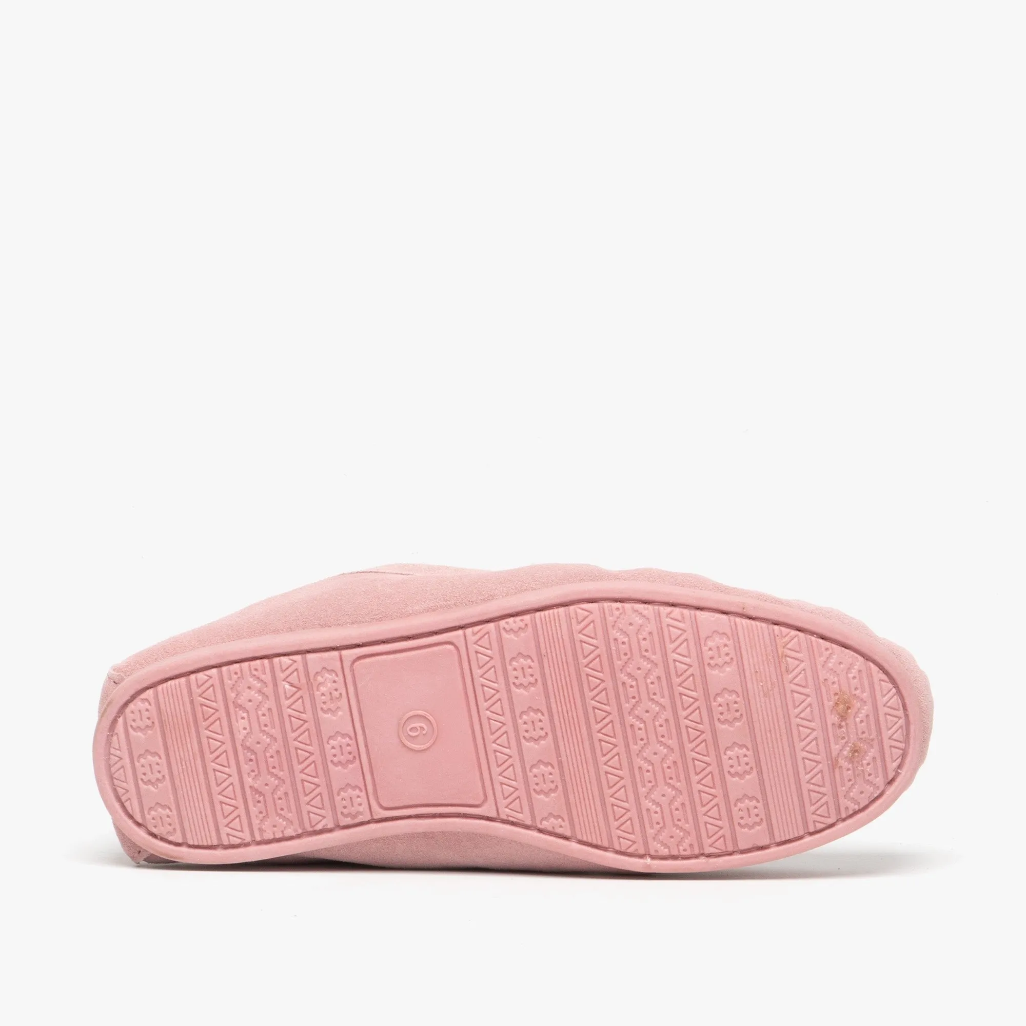 Mokkers LILY Womens Suede Moccasin Slippers Pink