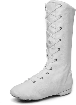 MSMAX Dancing Sneakers High Top Canvas Jazz Boots for Youth Women
