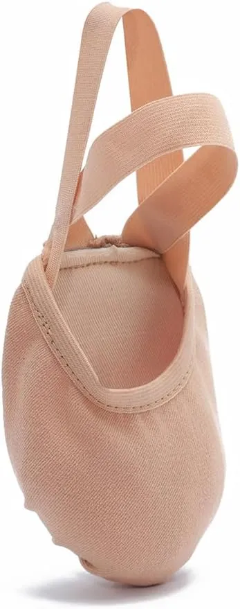 MSMAX Women's Half Soles Dance Shoes Canvas Pirouette Shoes for Contemporary,Ballet,Jazz,Gymnastics,Turners