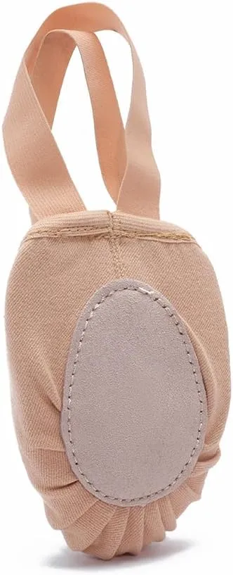 MSMAX Women's Half Soles Dance Shoes Canvas Pirouette Shoes for Contemporary,Ballet,Jazz,Gymnastics,Turners
