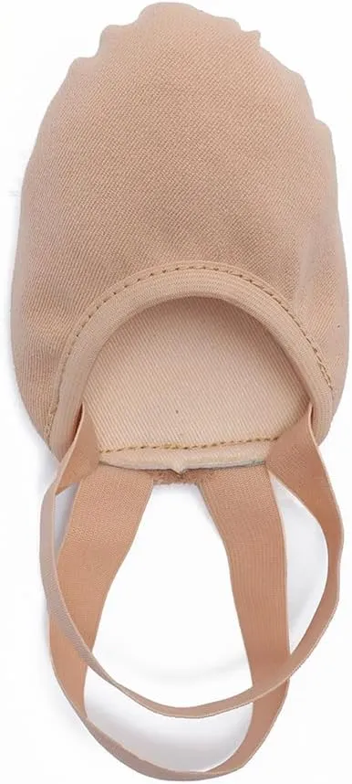 MSMAX Women's Half Soles Dance Shoes Canvas Pirouette Shoes for Contemporary,Ballet,Jazz,Gymnastics,Turners