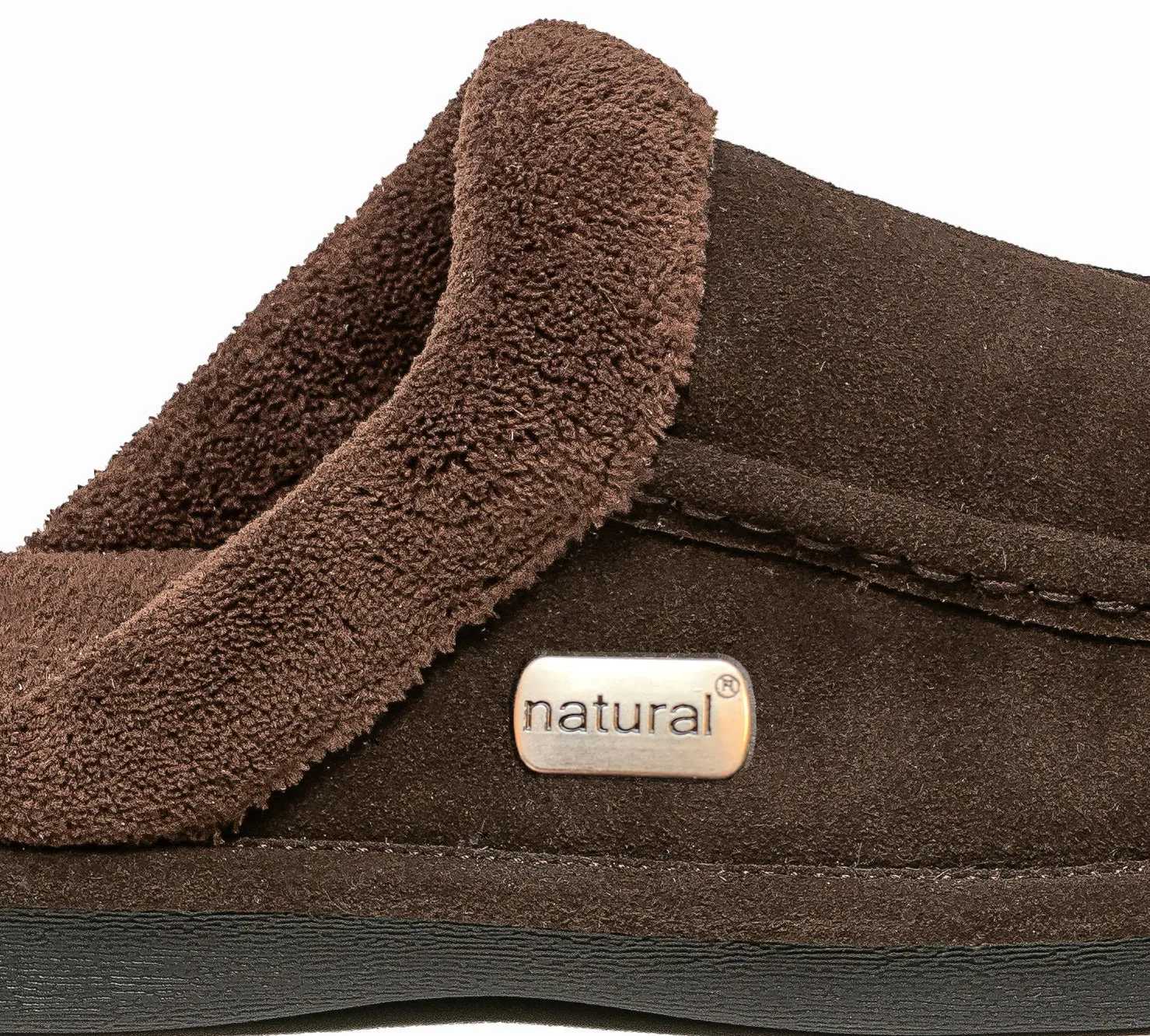 Natural Oliver Suede Men Slippers | Brown