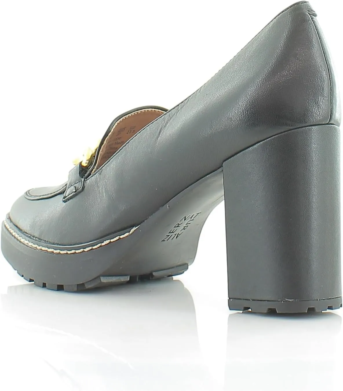 Naturalizer Women's Callie-Moc Loafer Pump Black Leather 10 M