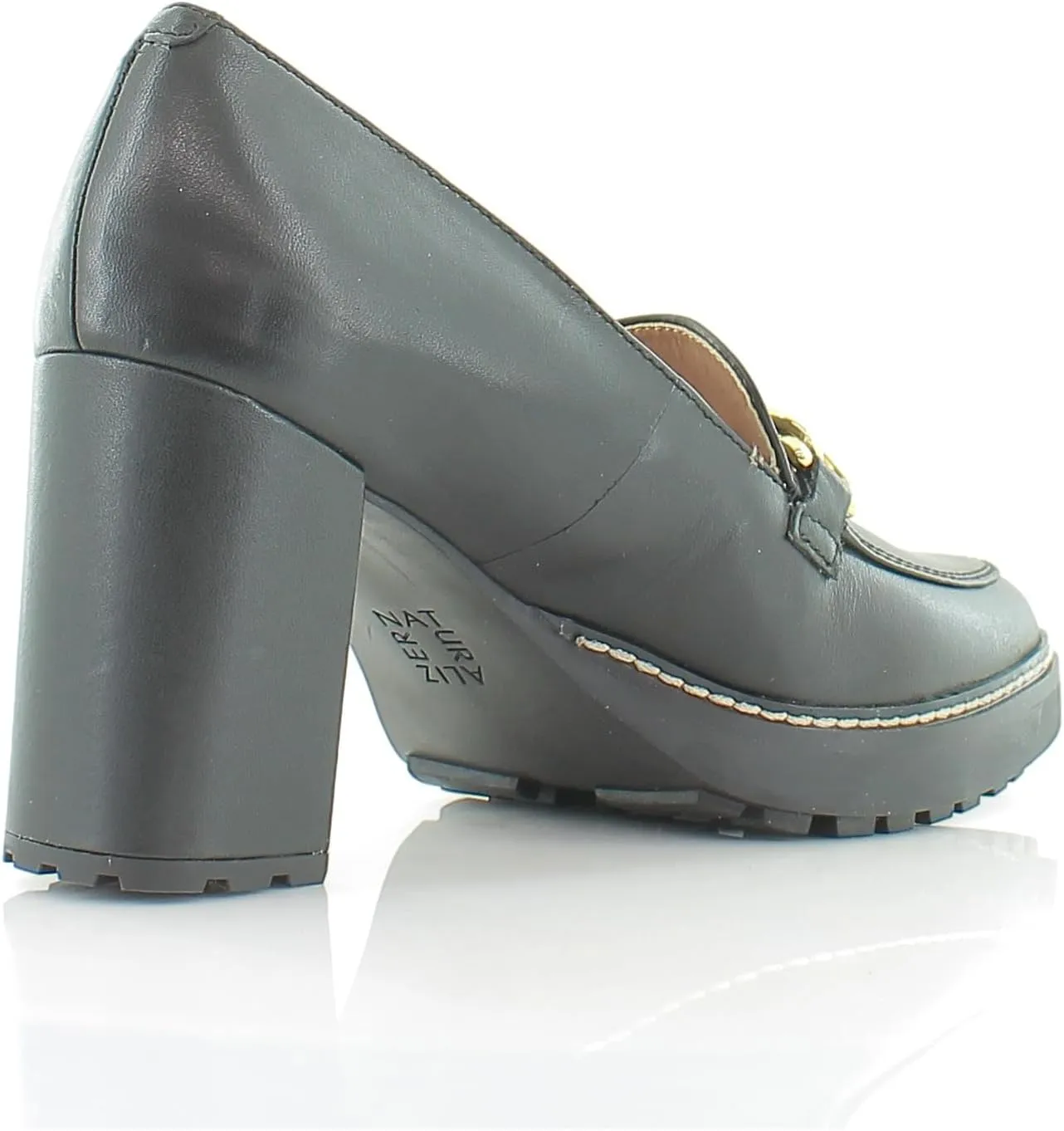 Naturalizer Women's Callie-Moc Loafer Pump Black Leather 10 M