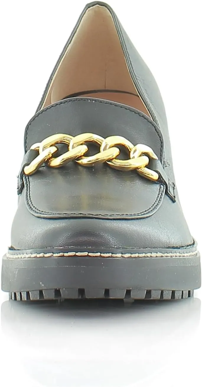 Naturalizer Women's Callie-Moc Loafer Pump Black Leather 10 M