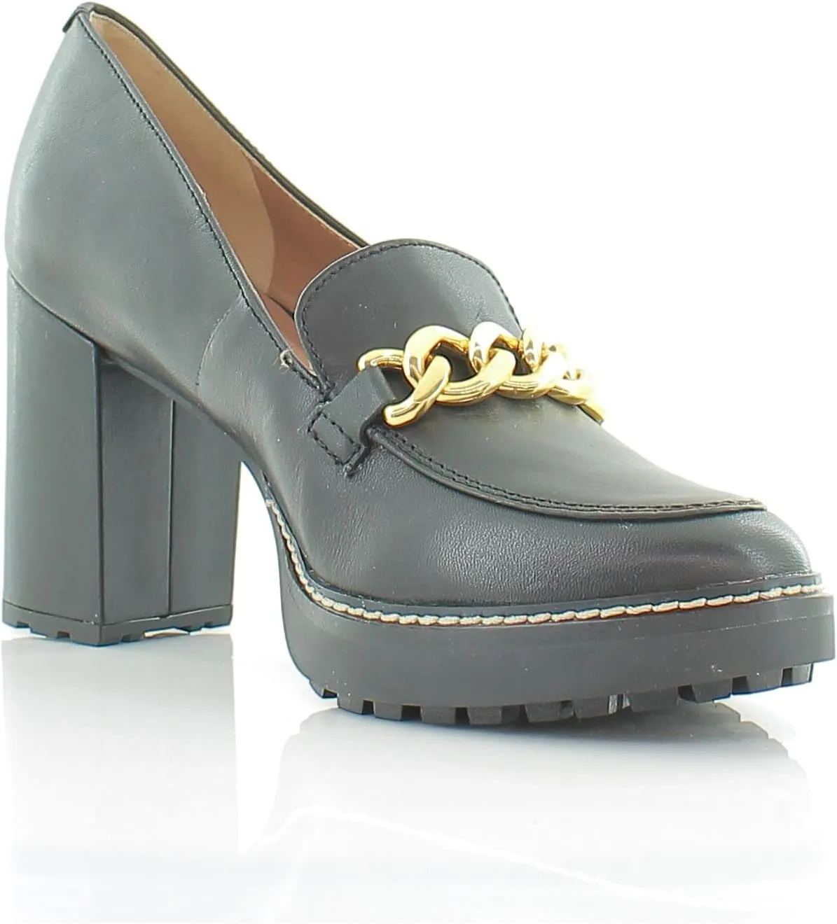 Naturalizer Women's Callie-Moc Loafer Pump Black Leather 10 M