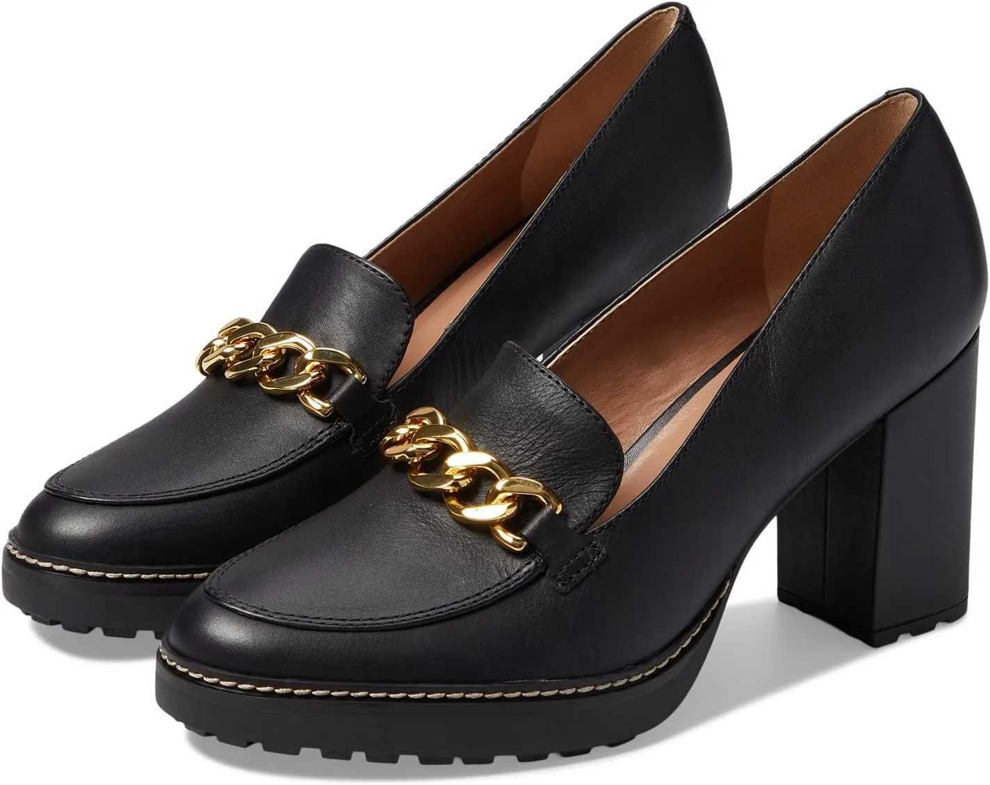 Naturalizer Women's Callie-Moc Loafer Pump Black Leather 8.5 W