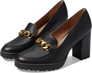 Naturalizer Women's Callie-Moc Loafer Pump Black Leather 8.5 W