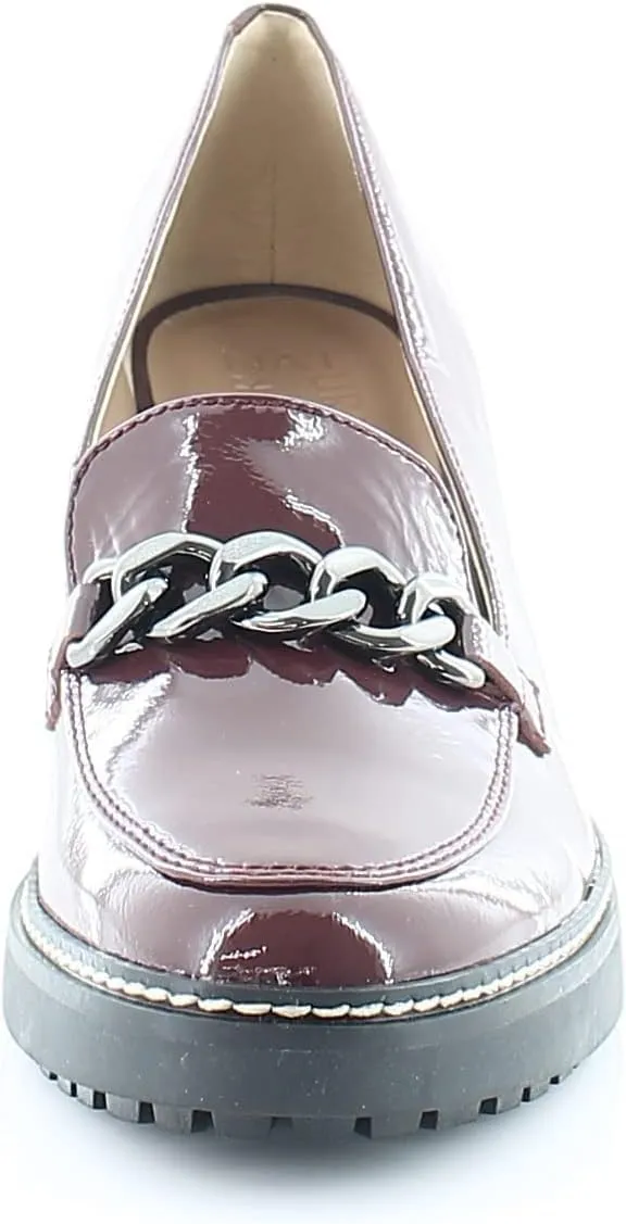 Naturalizer Women's Callie-Moc Loafer Pump Cabernet Sauvignon Patent Red Leather 9.5 M