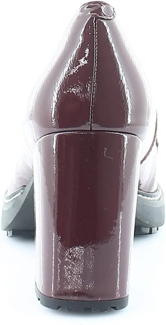 Naturalizer Women's Callie-Moc Loafer Pump Cabernet Sauvignon Patent Red Leather 9.5 M