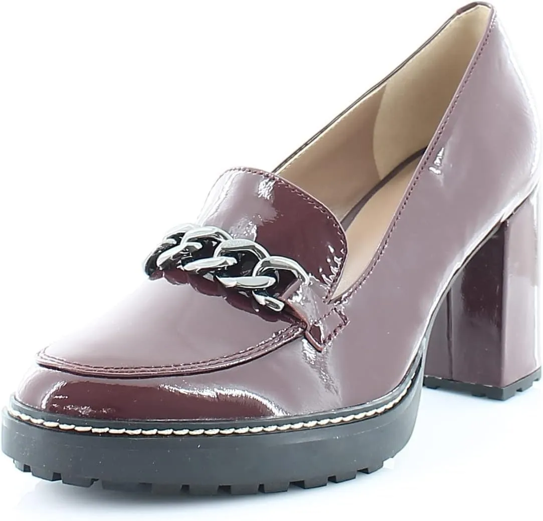 Naturalizer Women's Callie-Moc Loafer Pump Cabernet Sauvignon Patent Red Leather 9.5 M