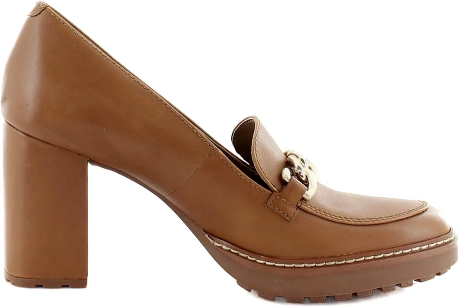 Naturalizer Women's Callie-Moc Loafer Pump English Tea Brown Leather 9.5 M