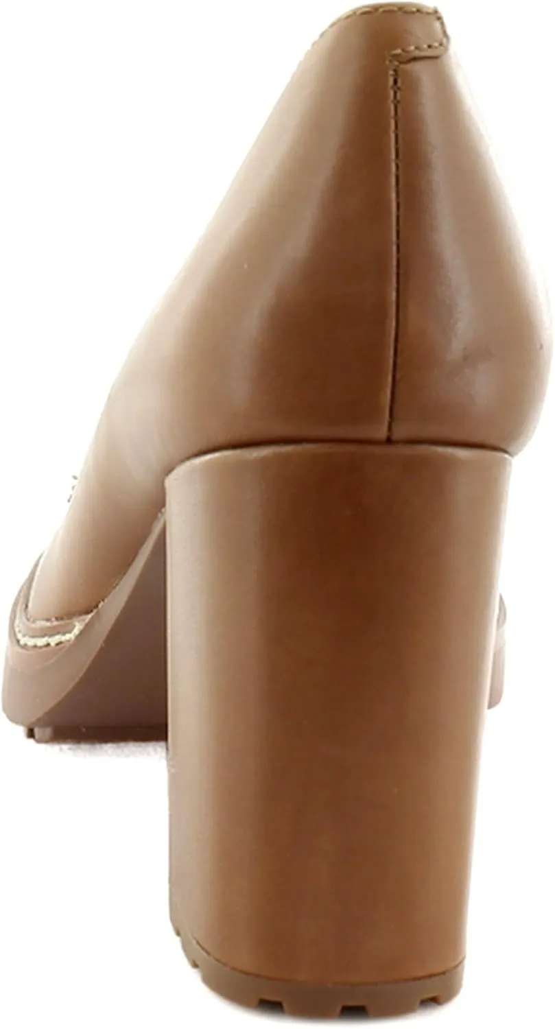 Naturalizer Women's Callie-Moc Loafer Pump English Tea Brown Leather 9.5 M